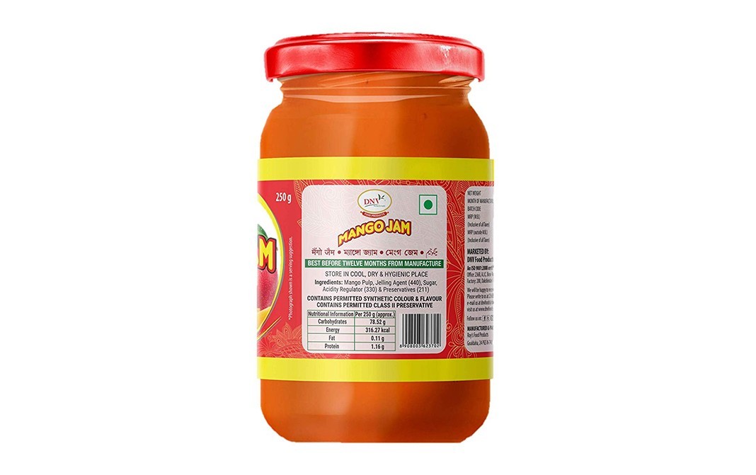 DNV Mango Jam    Glass Jar  250 grams